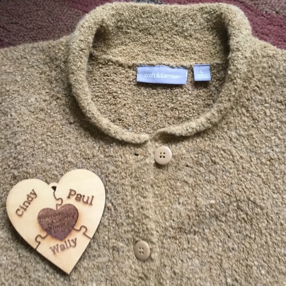 โ๏ธ Croft & Borrow Boucle' Cardigan Dijon Mustard EPLC Sz M-XL  IMO - Picture 3 of 16